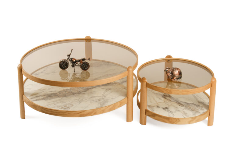 golf set meşe beyaz mermer