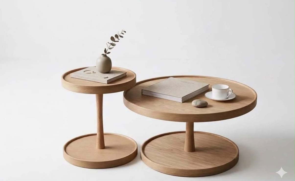 Cosmos Orta ve Yan Sehpa 2'li Set - Görsel 6